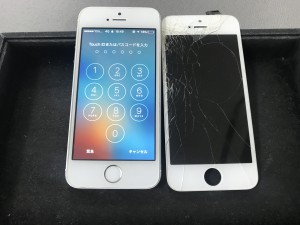 iPhone5sガラス割れ