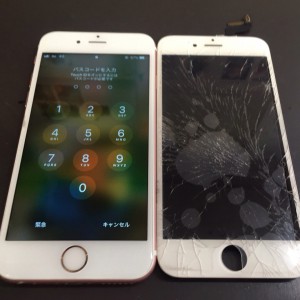 iPhone6s、画面われ修理、京都府、IH様