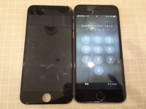 iPhone6と液晶不良のパネル