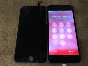 iPhone6画面割れ修理京都店