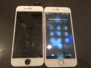 IPHONE6S　ガラス破損