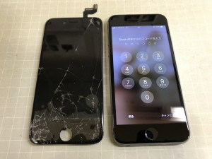 アイフォン6S　液晶故障