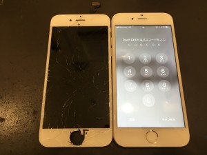 iphone6　重度破損