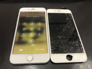 iPhone6s　画面割れ修理