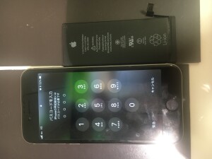 iPhone６sバッテリー交換,京都市南区