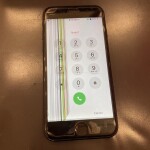 液晶に縦線が入っている状態