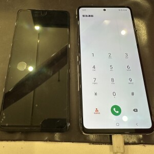 alt=" Galaxy A52の割れたディスプレイ修理即日”