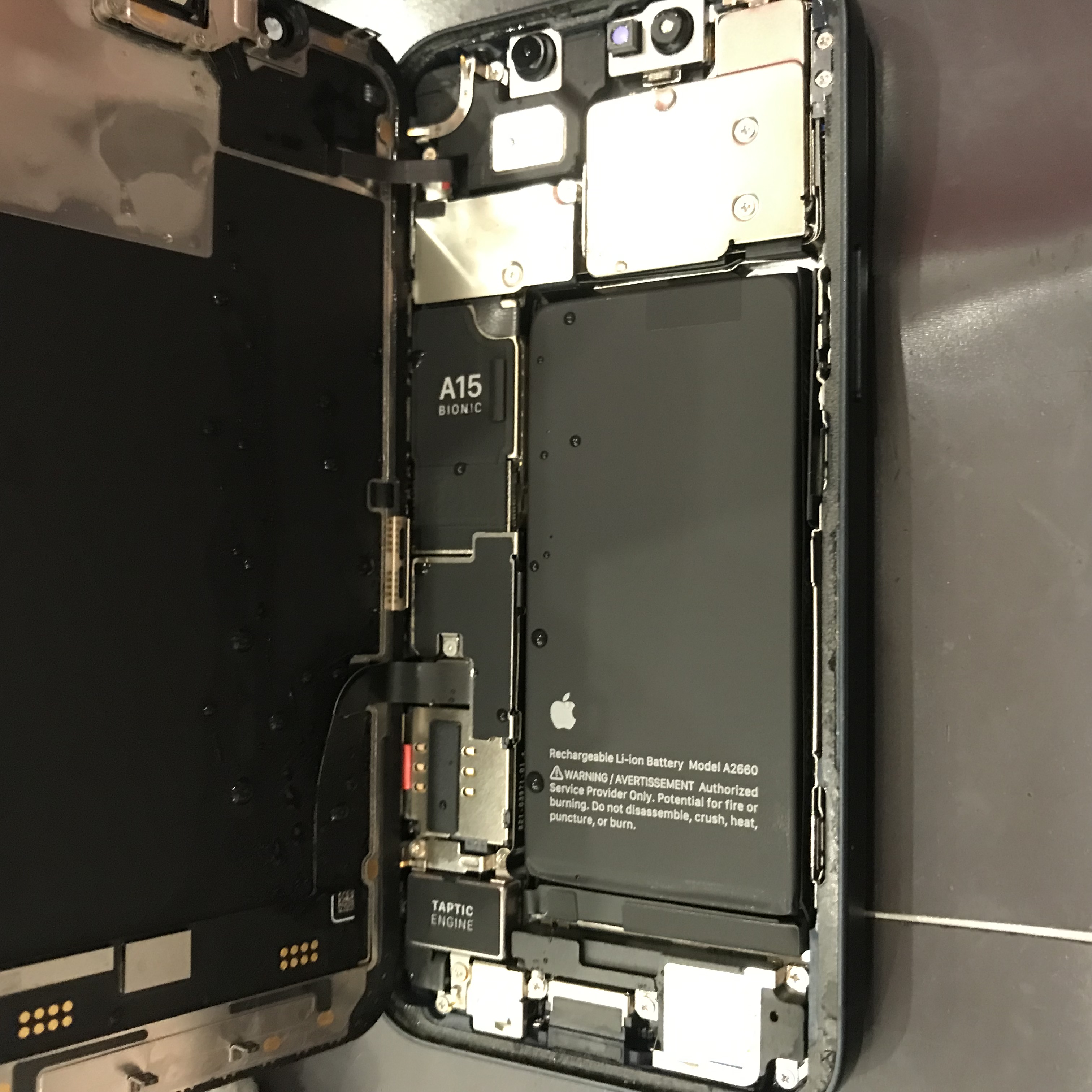 iPhone13mini 水没